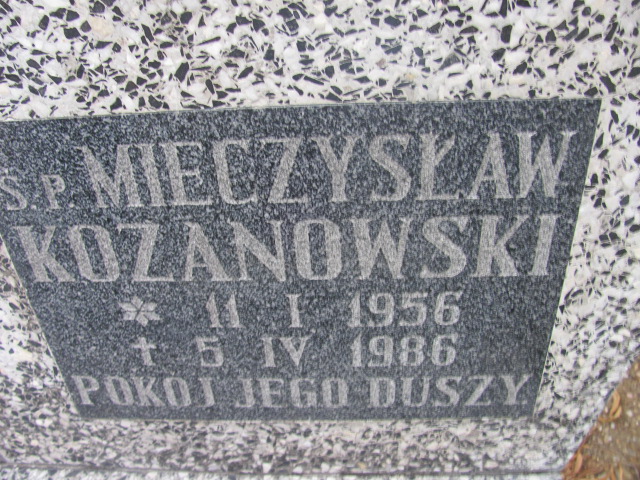 Mieczysław Kozanowski 1956 Pieszyce - Grobonet - Wyszukiwarka osób pochowanych