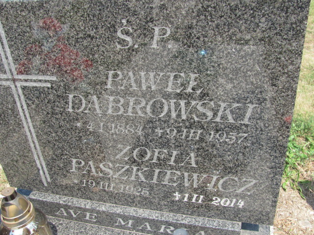 Paweł Dąbrowski 1884 Pieszyce - Grobonet - Wyszukiwarka osób pochowanych