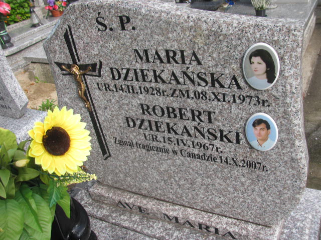 Robert Dziekański 1967 Pieszyce - Grobonet - Wyszukiwarka osób pochowanych