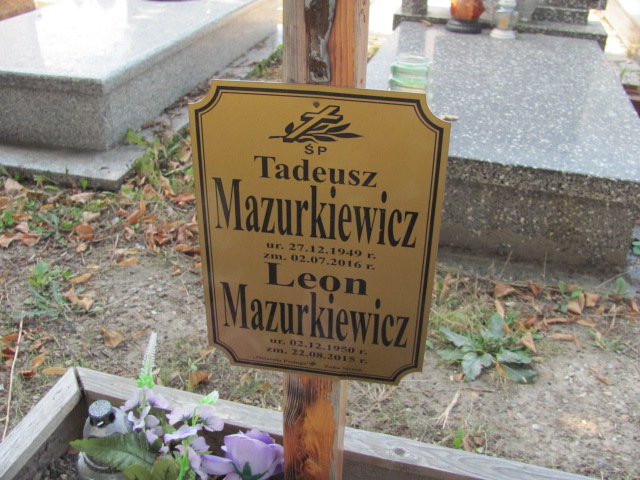 Tadeusz Mazurkiewicz 1949 Pieszyce - Grobonet - Wyszukiwarka osób pochowanych