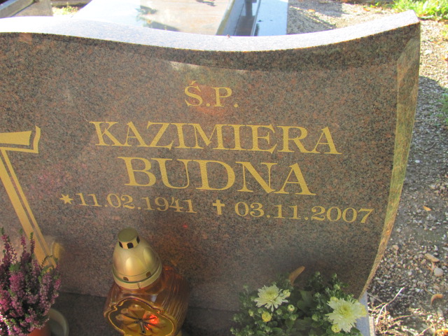 Kazimiera Budna 1941 Pieszyce - Grobonet - Wyszukiwarka osób pochowanych