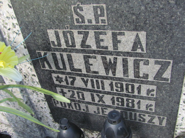 Antoni Kulewicz 1906 Pieszyce - Grobonet - Wyszukiwarka osób pochowanych