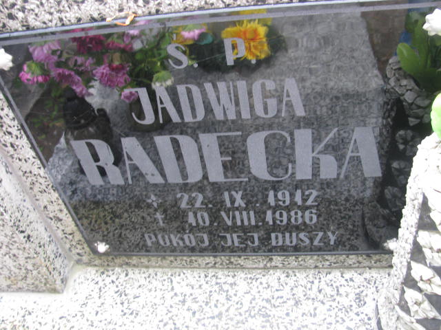 Jadwiga Radecka 1912 Pieszyce - Grobonet - Wyszukiwarka osób pochowanych