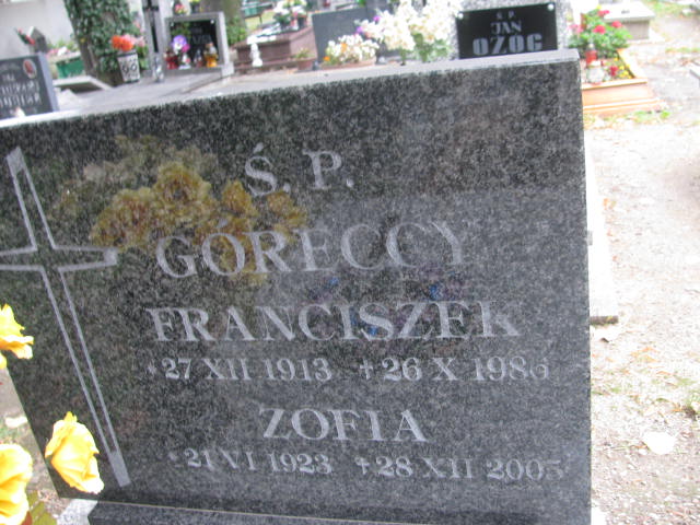 Franciszek Górecki 1913 Pieszyce - Grobonet - Wyszukiwarka osób pochowanych