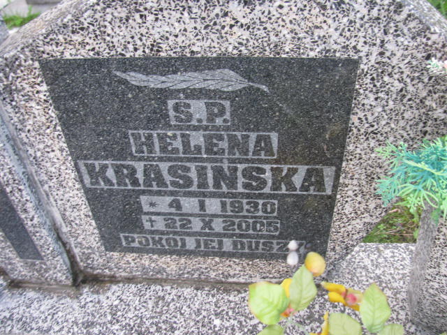 Helena Krasińska 1930 Pieszyce - Grobonet - Wyszukiwarka osób pochowanych