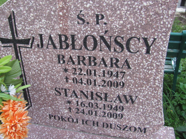 Barbara Jabłońska 1947 Pieszyce - Grobonet - Wyszukiwarka osób pochowanych
